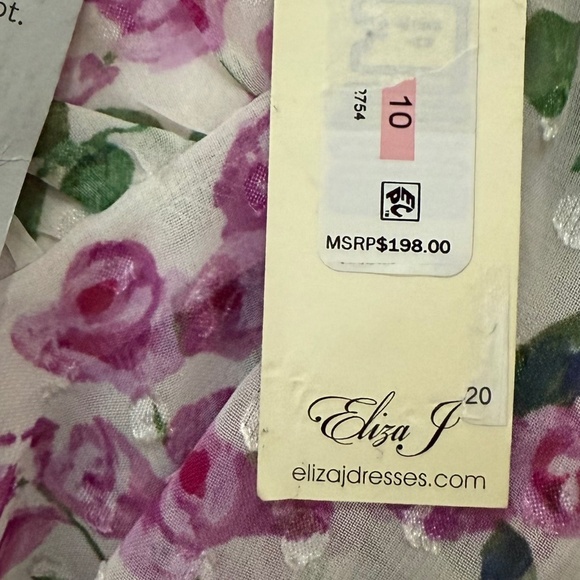 Eliza J NWT Floral Wrap Front Dress - Picture 11 of 15